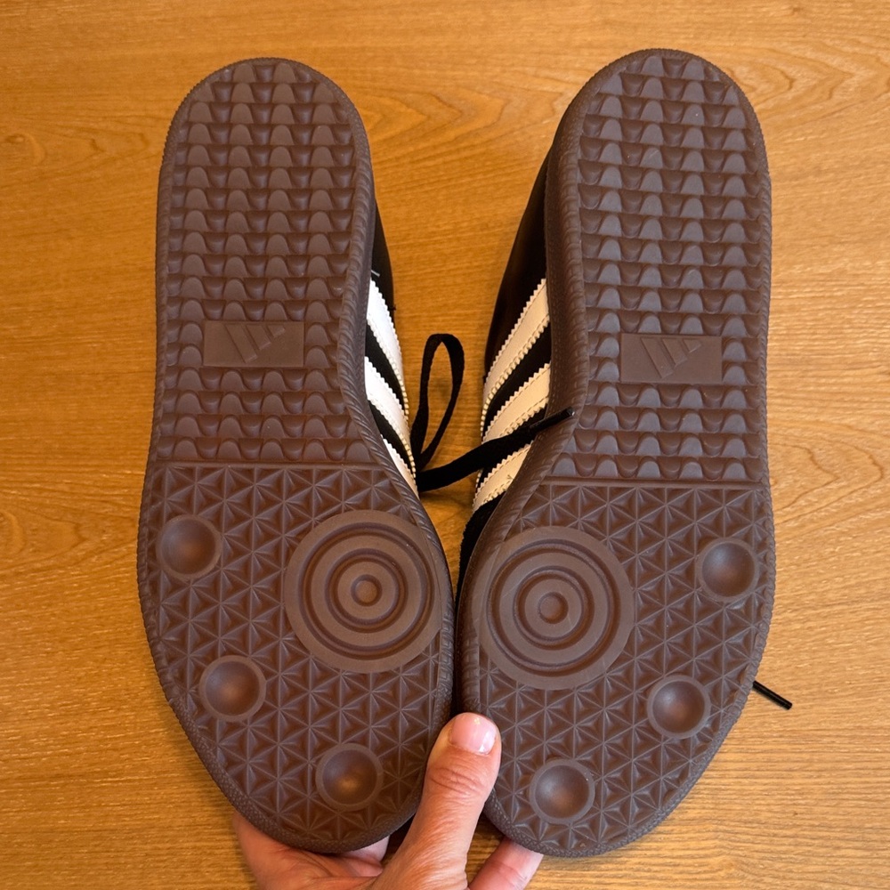 adidas Black and White Samba Sneakers - Picture 3 of 4